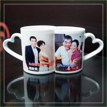 轉印馬克杯 雙心對杯/組 TPM-004